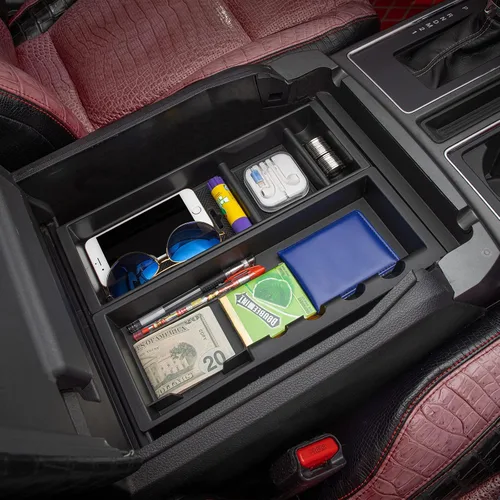 Miniatura 2 de JDMCAR Compatible con Accesorios Ford F150 (2015-2020) /F250 F350 F450 (2017-2022) / Expedition 2018-2022 Organizador de Consola Central, Caja