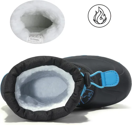 Miniatura 4 de NORTIV 8 Botas de nieve para niños y niñas, impermeables, para clima frío, botas clásicas para senderismo al aire libre (niños pequeñosniños grandes)
