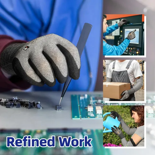Miniatura 7 de Schwer A4 AIR-SKIN AR5918 - Guantes de trabajo resistentes a cortes con extremadamente ligeros y delgados, guantes de agarre para jardinería, pesca
