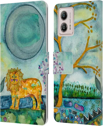 Miniatura 9 de Head Case Designs Officially Licensed Wyanne Blue Watercolour Bear Animals 2 Leather Book Wallet Case Cover Compatible with Motorola Moto G53 5G