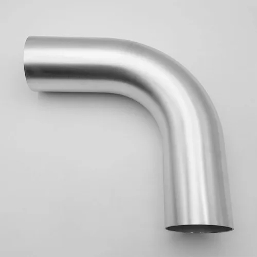 Miniatura 25 de AC PERFORMANCE Codo de aluminio de 45 grados de 1.75 pulgadas (45 mm) OD, tubo de aire de entrada para intercooler, 1.5D de radio, acabado cepillado