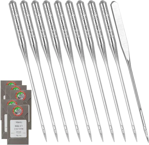 Miniatura 10 de 50 PIEZAS Agujas para Máquina de Coser para Brother, Agujas de Coser Agujas para Máquina de Bordado para Máquina de Coser Brother
