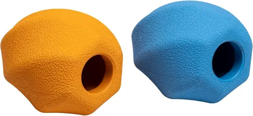 Miniatura 4 de Amazon Basics Juguete Interactivo para Perros Dispensador de Golosinas de Enriquecimiento para Masticar, Mediano, Multicolor, Paquete de 2