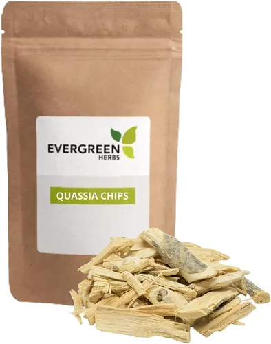 Evergreen Herbs Quassia Chips Hombre Grande - 10 libras - Quassia Amara, Bitterwood, Hombre Grande, Amargo, Bitter-ash, Cuasia - Bolsa de pie