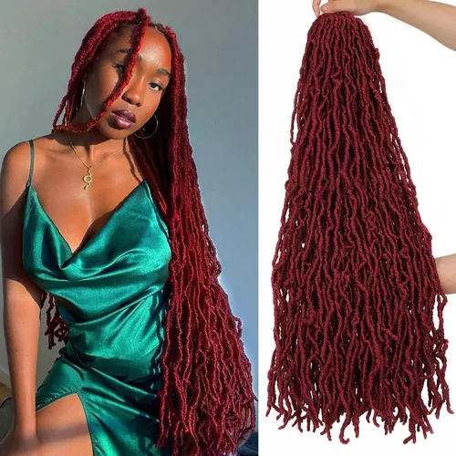 Miniatura 17 de ZRQ Extensiones de cabello sintético de ganchillo de 36 pulgadas, 3 paquetes, color negro natural, preenlazadas, largas, de diosa, sintéticas, 1b#