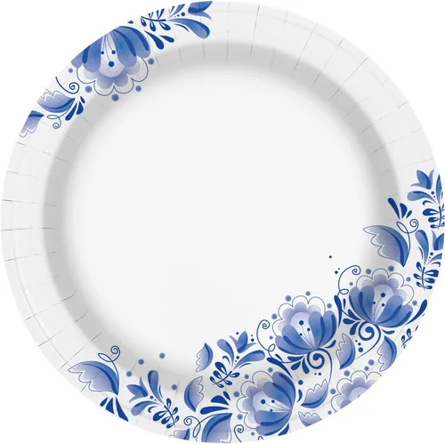 Miniatura 8 de Platos de papel Charmount al por mayor, platos de papel grandes de 10 pulgadas, 100 piezas de platos de papel desechables, platos de papel azules