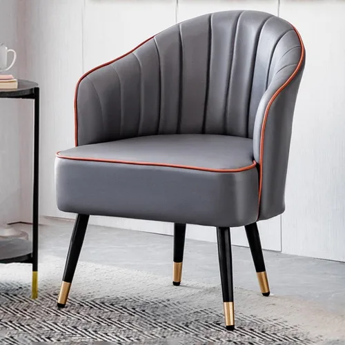 Miniatura 9 de YCKEGEW Sillón para sala de estar, silla moderna de club, silla de cuero, taburete tapizado, silla individual para sala de estar, dormitorio, Verde