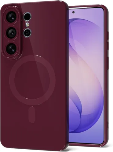 Miniatura 61 de Svanove para Samsung Galaxy S22 Funda de teléfono de silicona magnética, compatible con Magsafe, linda para mujeres, brillante color brillante, gel
