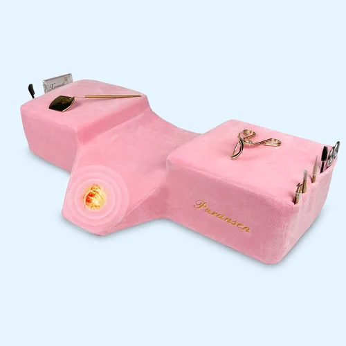 Miniatura 8 de Puransen Almohada de cabeza para amarre, almohada ergonómica de espuma viscoelástica con organizadores laterales, soporte para cuello y espalda