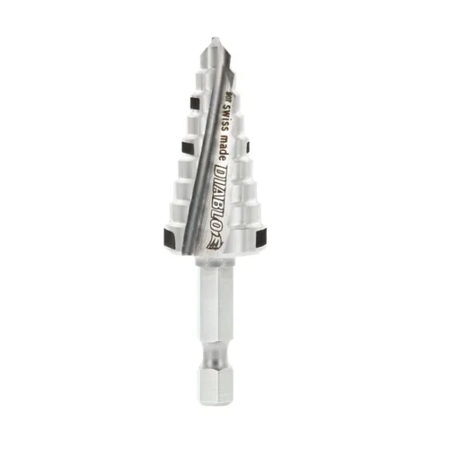 Miniatura 6 de Diablo Broca de paso fuerte impacto, perforación rápida y precisa en metales finos, plástico y acero - Diseño optimizado de doble flauta, diámetro