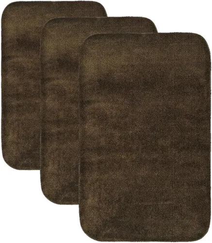 Miniatura 26 de Garland Rug 2 alfombras de baño tradicionales de nailon lavables color morado (17 x 24 pulgadas, 21 x 34 pulgadas), suaves, absorbentes y elegantes