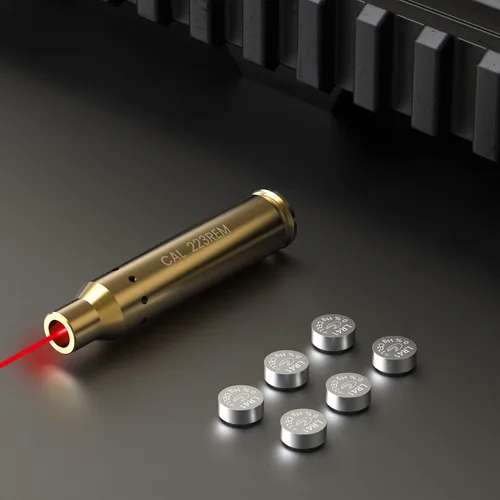 Miniatura 7 de Feyachi Bore Sight 9MM/223 5.56/12GA Punto Rojo Laser Zeroing Bore Sighter Pistola Laser Boresighter con 3 Juegos Latón