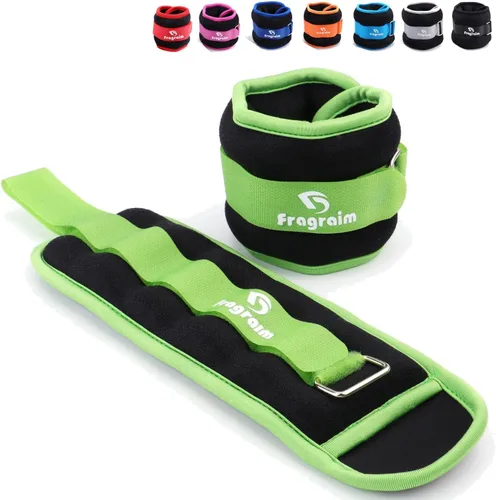 Miniatura 11 de Fragraim - Juego de pesas de tobillo para mujeres, hombres y niños, ideal para entrenamiento de fuerza para muñeca/pierna/brazo, correa ajustable, 1