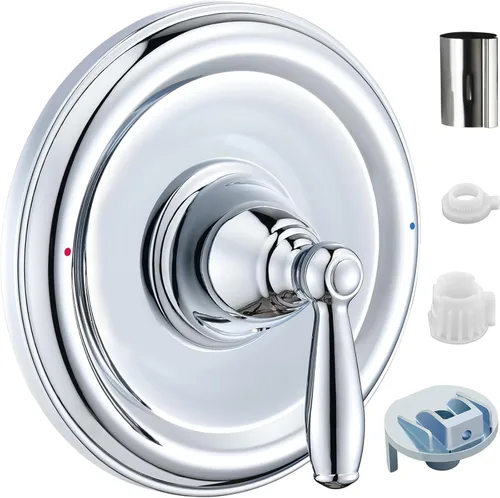 Miniatura 8 de Kit de accesorios para bañera y ducha con equilibrio de presión, compatible con válvula Moen Posi-Temp, cromado Cromo
