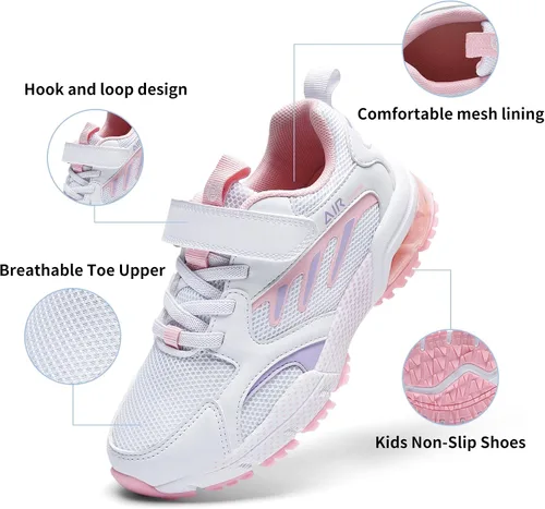 Miniatura 4 de Jinta Shoes Zapatos deportivos para niños y niñas, tenis deportivos, gimnasio, correr, correr, Azul