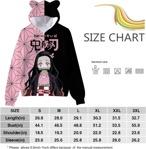Miniatura 3 de Sudadera con capucha de anime unisex con estampado 3D para cosplay, sudadera con capucha para adultos y jóvenes