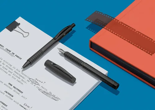 Miniatura 6 de Faber-Castell Pluma estilográfica NEO Slim, Aluminio Gunmetal - Grueso