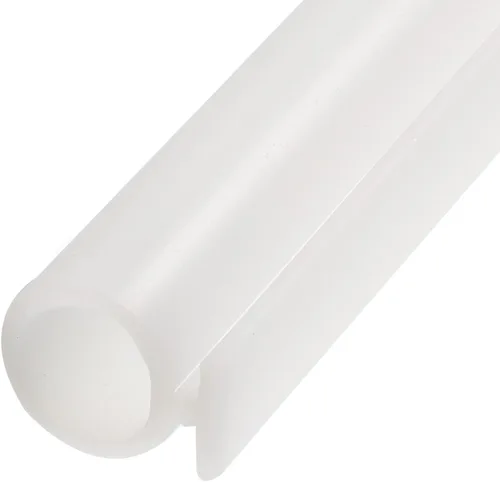 METALLIXITY Burlete de ventana tipo bombilla (0.276 in x 9.8 ft), 1 unidad, tira de sellado de silicona para montaje en ranura en T se adapta a