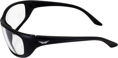 Miniatura 3 de Global Vision Hercules-6 - Gafas de seguridad para tiro de ciclismo, 2 pares, monturas negras con lentes transparentes y ahumadas