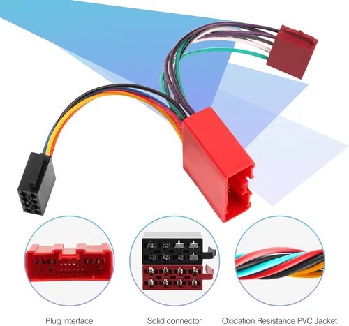 Miniatura 5 de RDBS Arnés de radio apto para modelos Mazda 2001-2007 Tribute Mpv Miata CX7 CX9 Protege conector de cableado estéreo