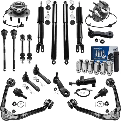 Miniatura 123 de Detroit Axle - Kit de extremo delantero RWD para Chrysler 300 Dodge Challenger Charger Upper Lower Control Arms rótulas de rodamiento de rueda Bujes
