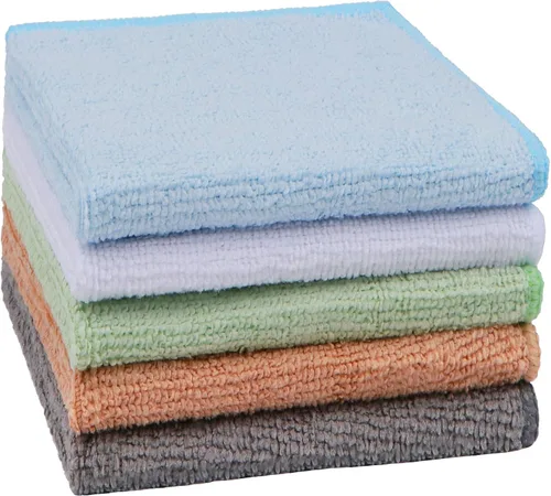 Miniatura 20 de Orighty Paquete de 5 toallas faciales de microfibra, altamente absorbentes y suaves al tacto, toallas de mano para baño, hotel, spa y gimnasio, 11.5