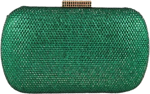 Miniatura 15 de Boutique De FGG Mini bolso de mano con diamantes de imitación, bolsos de noche y embragues para mujer, formales, bolso de mano de cristal para boda