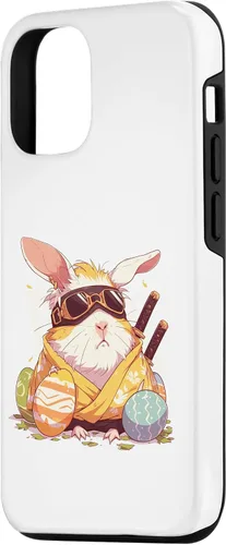 Miniatura 2 de iPhone 15 coloridos huevos de Pascua caza Ninja conejillo de indias con orejas de conejo