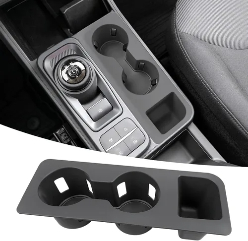 Miniatura 18 de Organizador de portavasos compatible con accesorios Chevy Equinox 2018-2024, sin ruido, a prueba de agua y polvo, TPE inserto para consola