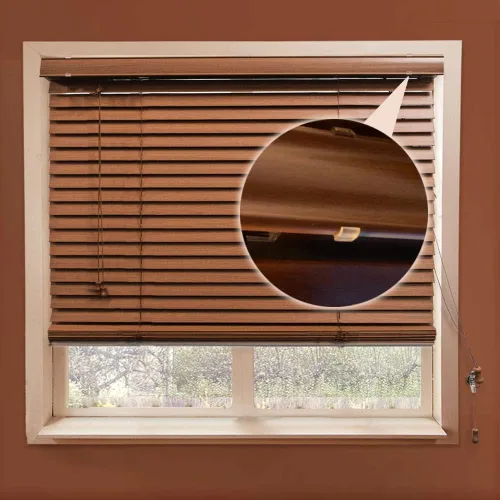 Miniatura 4 de Clips de cenefa de 2 pulgadas para persianas horizontales de madera o madera sintética (6 piezas)