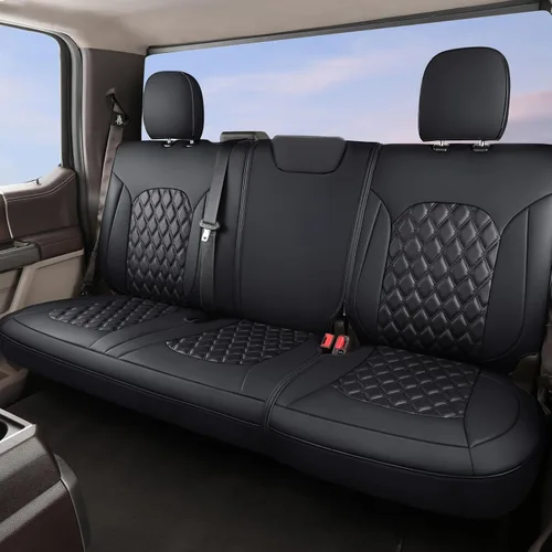 Miniatura 13 de Huidasource - Funda para asientos de automóvil, personalizadas, de cuero, protectores de cojines de asiento delanteros y traseros
