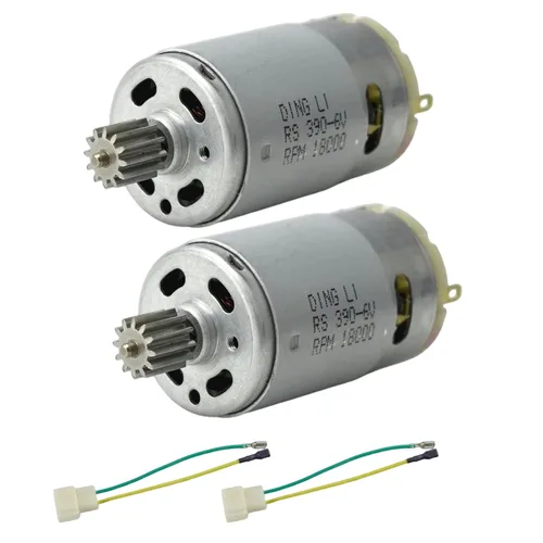 Miniatura 6 de CHANCS RS390 Motor eléctrico DC 6V 14000RPM 12 engranajes motor para coche de juguete accesorio de tres ruedas motocicleta cochecito con reemplazo