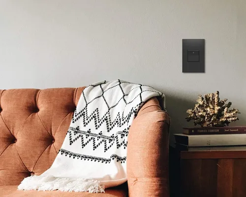 Miniatura 3 de Legrand adorne 15A - Interruptor de paleta de 1 o 3 vías con placa de pared a juego (acabado grafito), ASPD1532G4