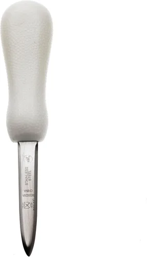 Mercer Culinary Cuchillo de ostras estilo Boston con mango de polietileno, 3 pulgadas, color blanco