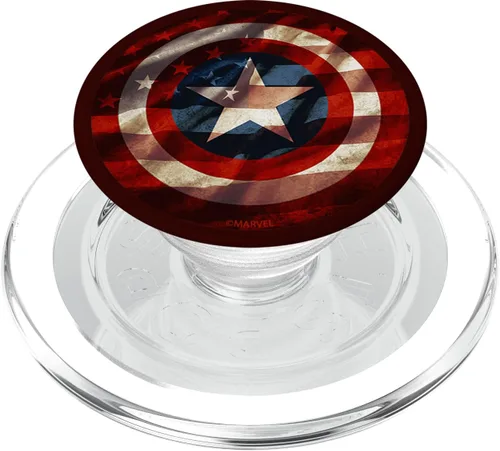 Miniatura 7 de Marvel Capitán América bandera americana relleno PopSockets agarre y soporte para teléfonos y tabletas