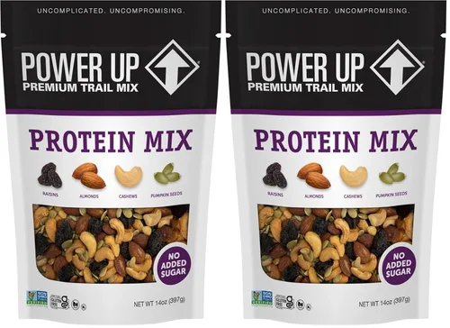 Miniatura 19 de Power Up Mega Omega Trail Mix Gourmet Nut - Bolsa de mezcla de frutos secos, 14 onzas