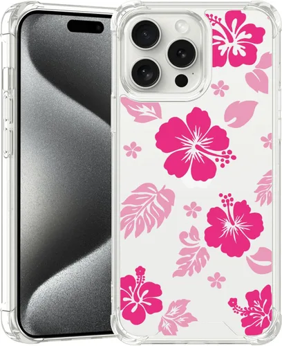Miniatura 77 de Funda para iPhone 8 Plus y iPhone 7 Plus, linda funda Kawaii azul hibisco hawaiano floral estética floral para niñas preppy mujeres