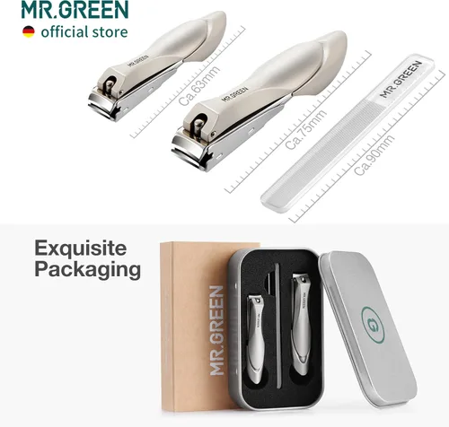 Miniatura 7 de MR.GREEN Cortaúñas de seguridad para bebés, cortaúñas para el cuidado de uñas, cortador de uñas para recién nacidos, herramientas de manicura
