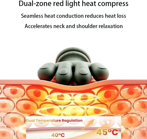 Miniatura 7 de Masajeador de cuello con calor, masajeador de espalda y cuello shiatsu masajeador de cuello y espalda, masajeador de cuello y hombros para aliviar