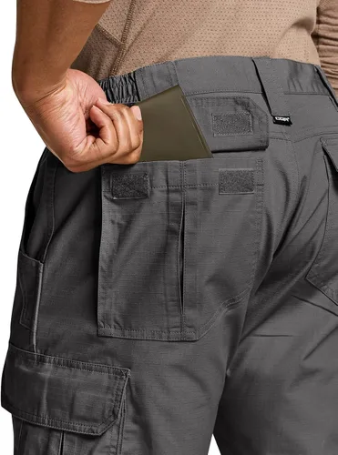 Miniatura 3 de CQR Men's Tactical Pants, Water Resistant Ripstop Cargo Pants, Lightweight EDC Work Hiking Pants, Outdoor Apparel