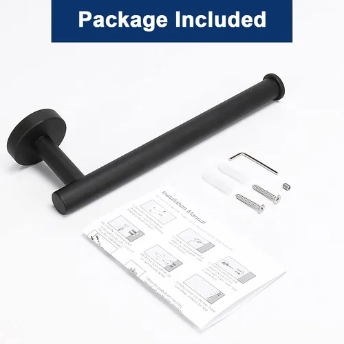 Miniatura 9 de NearMoon Toallero de Mano/Anillo de Toalla, Barra de Toalla de Mano de Acero Inoxidable Gruesa para Baño, Estante de Toalla Montado en la Pared