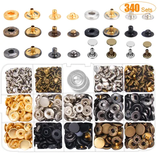 Miniatura 4 de Preciva Alicates perforadores, kit de herramientas de punzonado giratorio con alicates, regla, varilla de molienda, martillo de plástico, 340 Azul