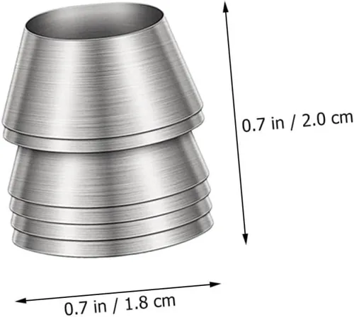 Miniatura 8 de DOITOOL 7 Uds. Herramientas de uñas de metal expandido, accesorios de uñas de mango de madera, cuñas cuñas para cuñas cónicas para hierro, cuña