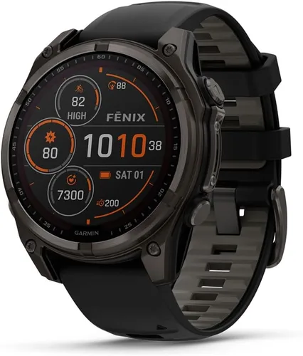 Miniatura 11 de Garmin fēnix® 8 – 43mm, AMOLED, Zafiro, Smartwatch GPS Multisport Premium, Batería de Larga Duración, Certificado para Buceo, Linterna LED Oro suave