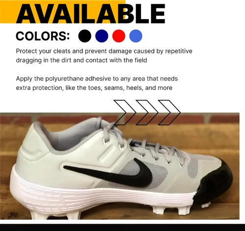 Miniatura 5 de Pro Cleat Saver Adhesive, Softball & Baseball Cleat Cover Toe Protectors Shoes & Cleats - Waterproof Protective Layer & Shoe
