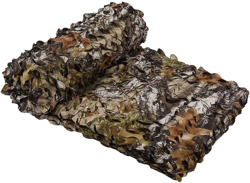 Miniatura 8 de HYOUT Red de camuflaje en rollo a granel, malla de camuflaje para cepos de caza, ghillie, sombrillas, camping, decoración para fiestas militares