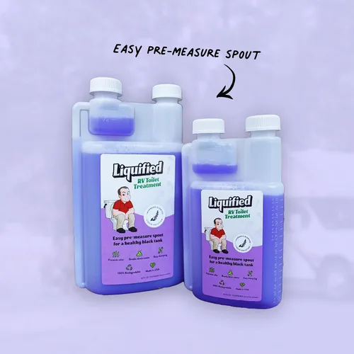 Miniatura 5 de Liquified RV Toilet Treatment - Digestor para tanque de retención de aguas negras, eliminador de olores, aroma lavanda, Matts RV Reviews, 16 onzas