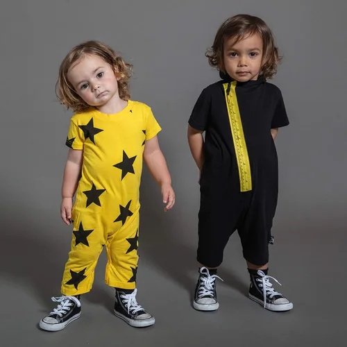 Miniatura 4 de NUNUNU - Mono de manga corta para bebé 100 algodón para bebés y niños
