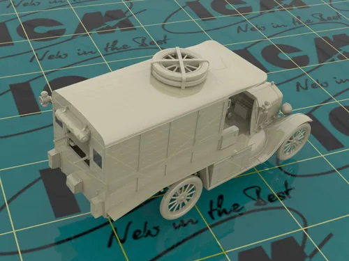 Miniatura 4 de ICM 35665 - Modelo T 1917 Ambulancia (Early), WWI AAFS Car - Escala 1:35