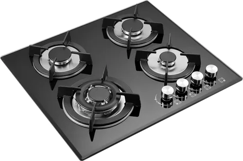 Miniatura 8 de Estufa de gas superior de 4 quemadores de 24 pulgadas, estufa de gas de vidrio incorporada, estufa convertible de gas neutro propano, estufa